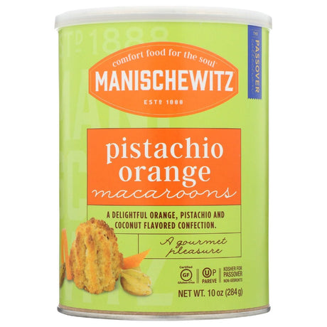 MANISCHEWITZ: Pistachio Orange Macaroons, 10 oz - #tag1# - #tag2#