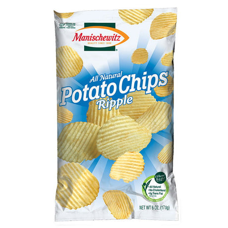 MANISCHEWITZ: Potato Chips Ripple, 6 oz - #tag1# - #tag2#