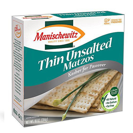 MANISCHEWITZ: Thin Unsalted Matzos, 10 oz - #tag1# - #tag2#