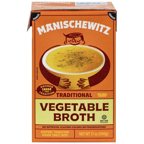 MANISCHEWITZ: Vegetable Broth, 17 fo - #tag1# - #tag2#