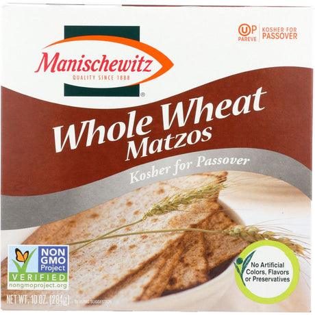 MANISCHEWITZ: Whole Wheat Matzos, 10 oz - #tag1# - #tag2#