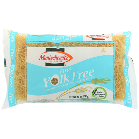 MANISCHEWITZ: Yolk Free Fine Noodles, 12 oz - #tag1# - #tag2#
