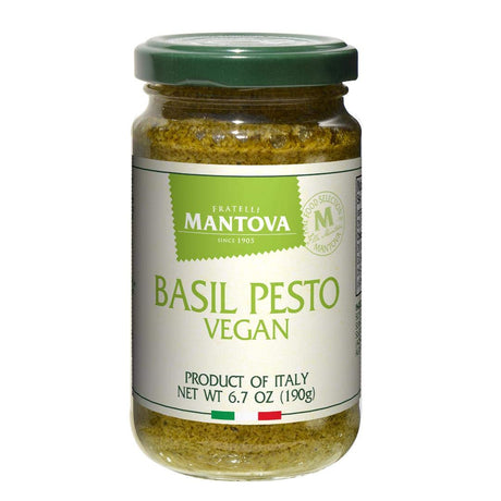 MANTOVA: Basil Pesto Vegan, 6.5 oz - #tag1# - #tag2#