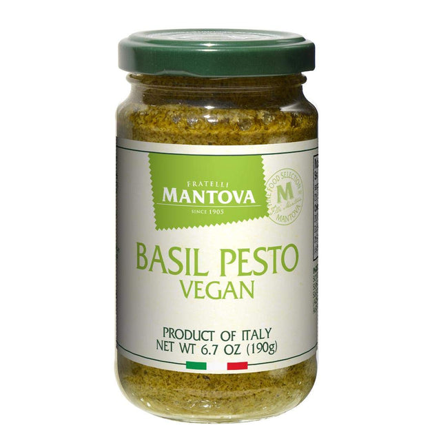 MANTOVA: Basil Pesto Vegan, 6.5 oz - #tag1# - #tag2#
