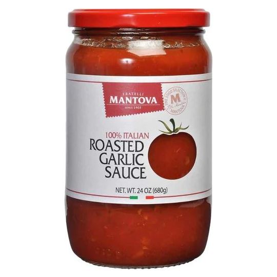 MANTOVA: Roasted Garlic Tomato Sauce, 24 oz - #tag1# - #tag2#