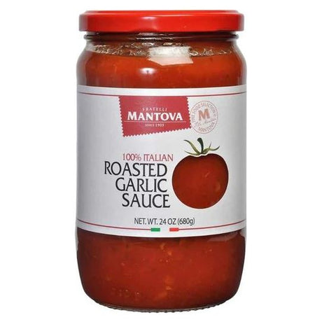 MANTOVA: Roasted Garlic Tomato Sauce, 24 oz - #tag1# - #tag2#
