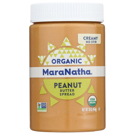 MARANATHA: Organic Peanut Butter No Stir Creamy, 16 oz - #tag1# - #tag2#