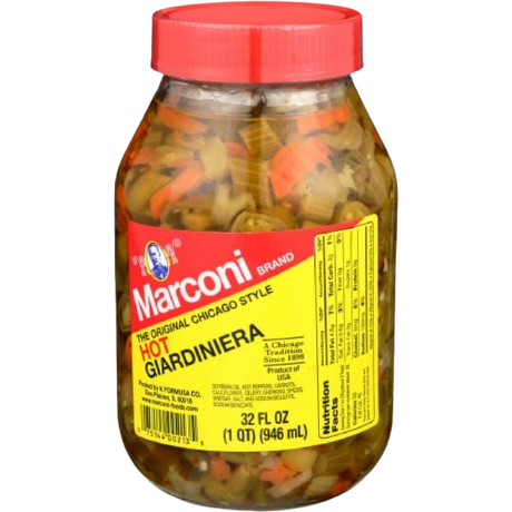 MARCONI: Hot Giardiniera, 32 oz - #tag1# - #tag2#