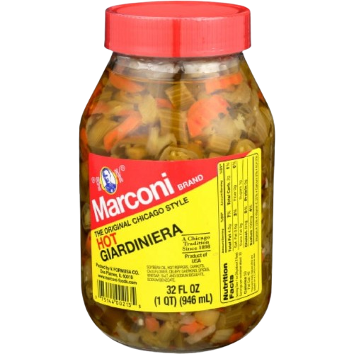MARCONI: Hot Giardiniera, 32 oz - #tag1# - #tag2#
