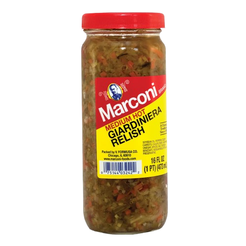 MARCONI: Medium Hot Giardiniera Relish, 16 oz - #tag1# - #tag2#