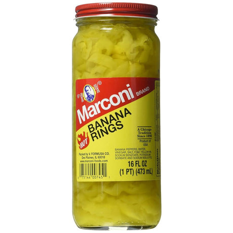 MARCONI: Pepper Banana Hot Rings, 16 oz - #tag1# - #tag2#