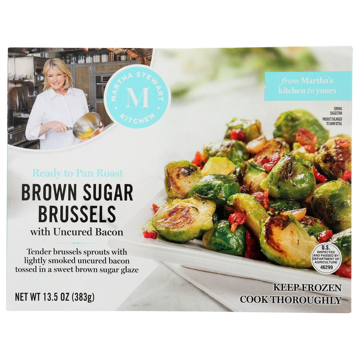 MARTHA STEWART KITCHEN: Brown Sugar Brussels With Uncured Bacon, 13.5 oz - #tag1# - #tag2#