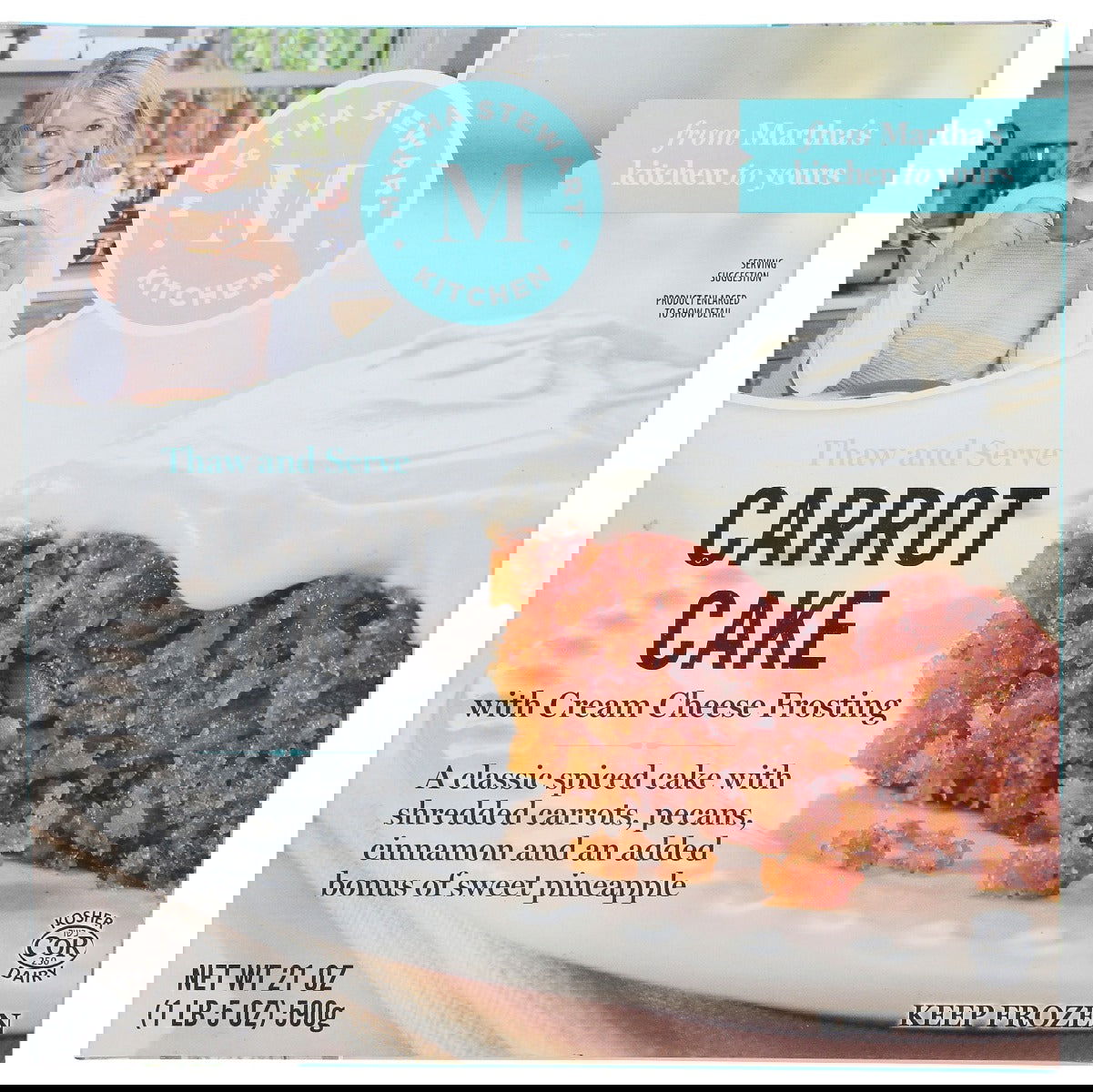MARTHA STEWART KITCHEN: Cake Carrot Crm Chz Frst, 18 oz - #tag1# - #tag2#
