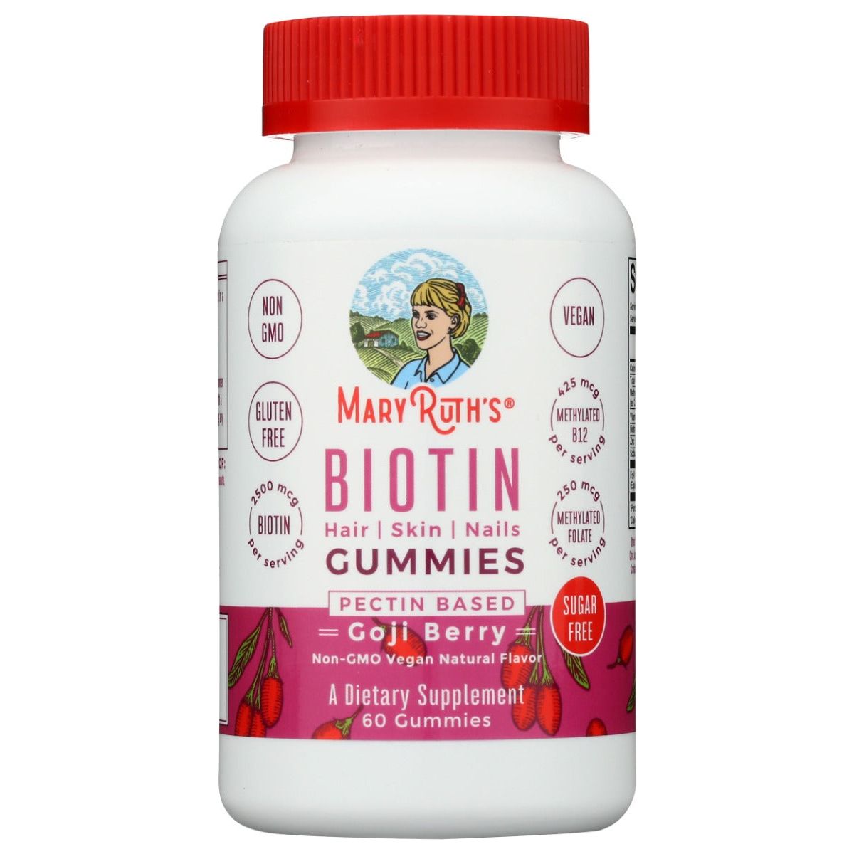 MARYRUTHS: Biotin Gummies, 60 pc - #tag1# - #tag2#