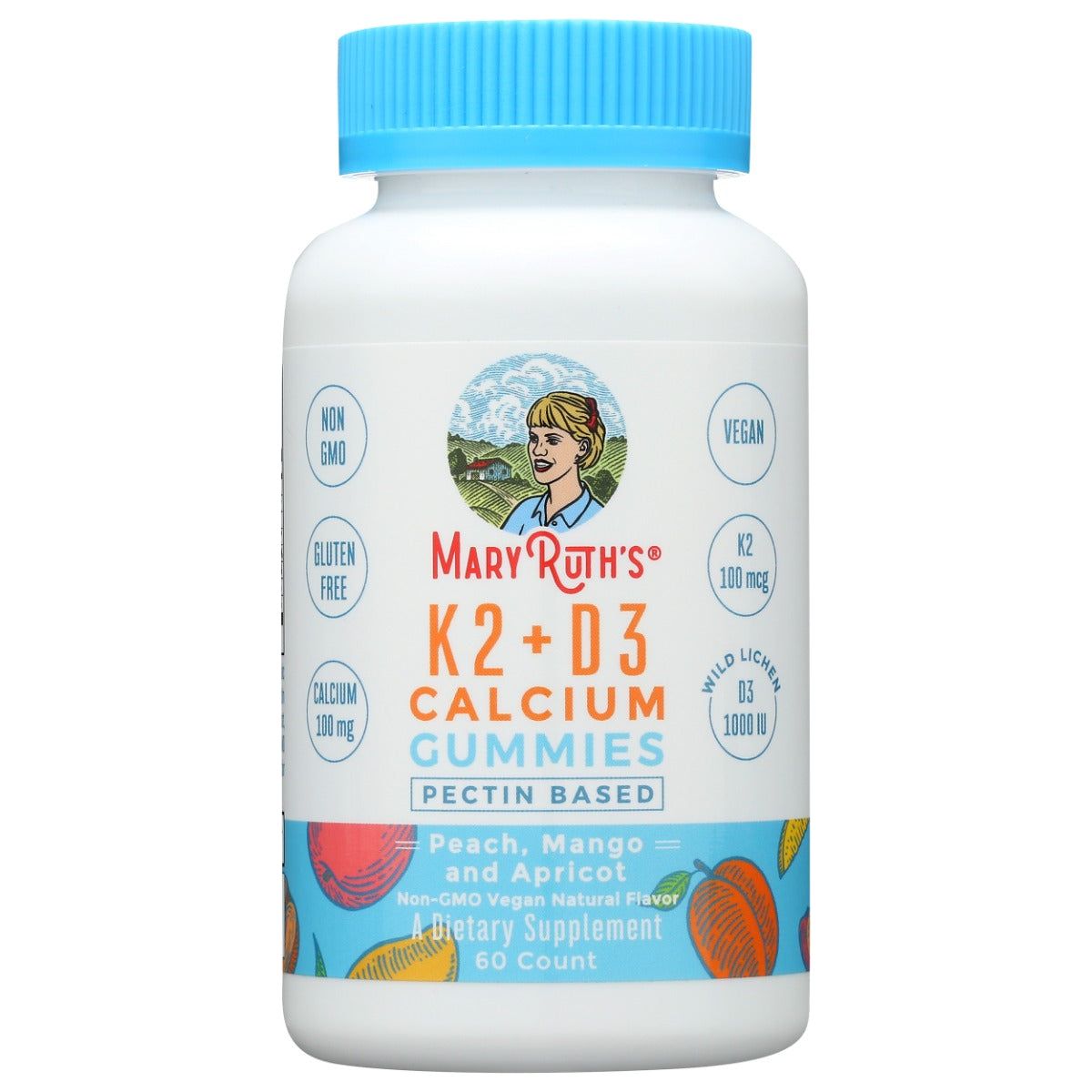 MARYRUTHS: K2 Plus D3 Calcium Gummies, 60 pc - #tag1# - #tag2#