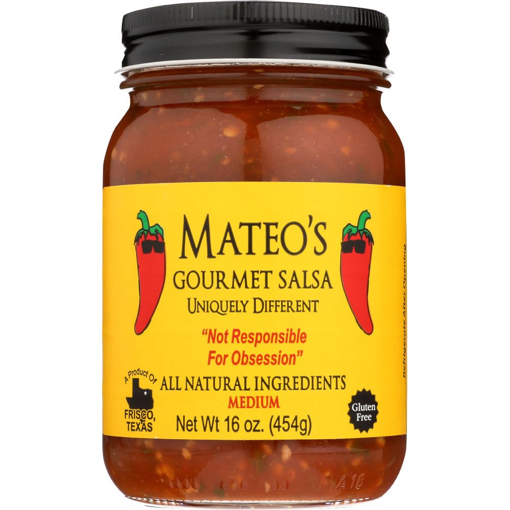MATEO'S: Gourmet Salsa Medium, 16 Oz - #tag1# - #tag2#