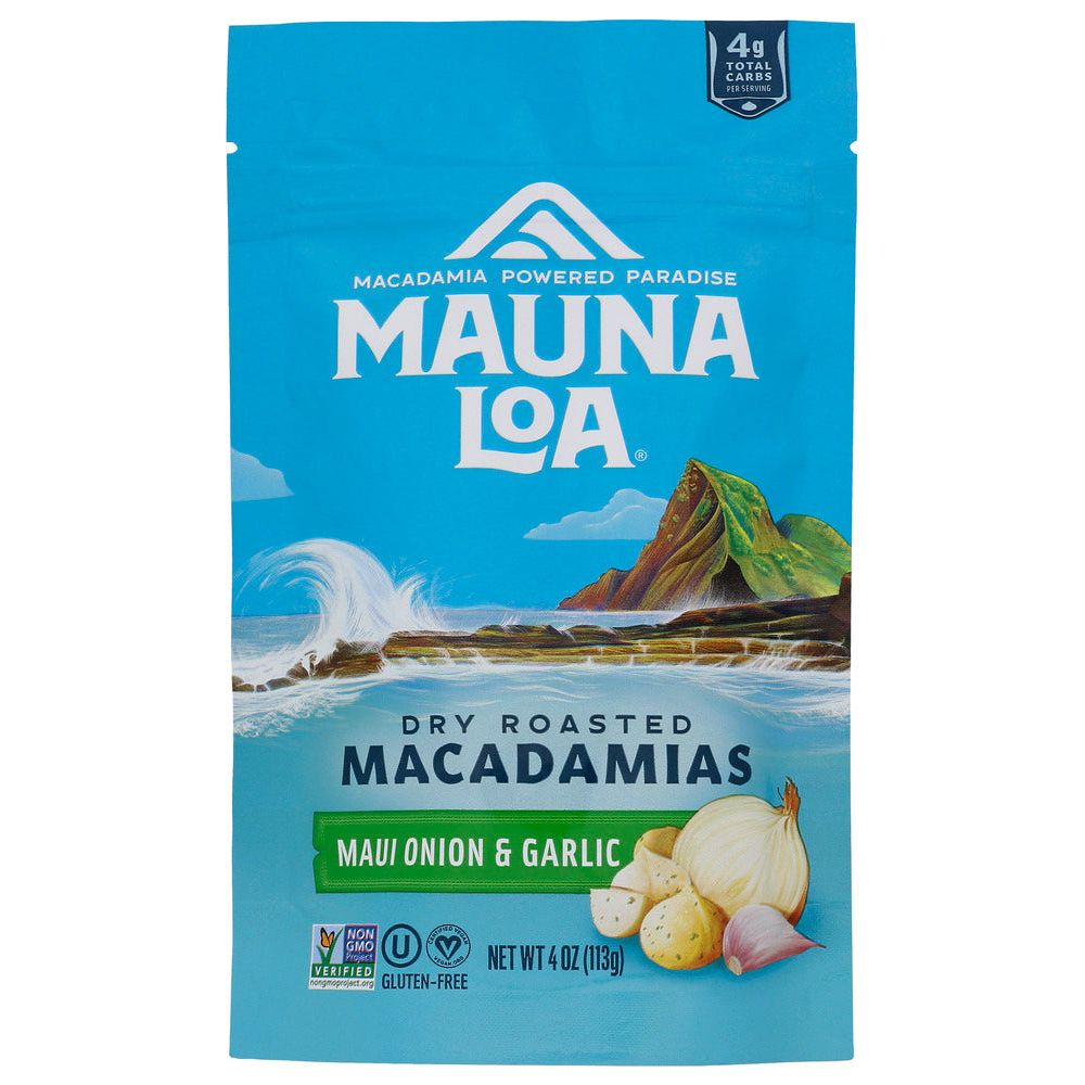 MAUNA LOA: Macadamia Maui Onion Garlic, 4 oz - #tag1# - #tag2#