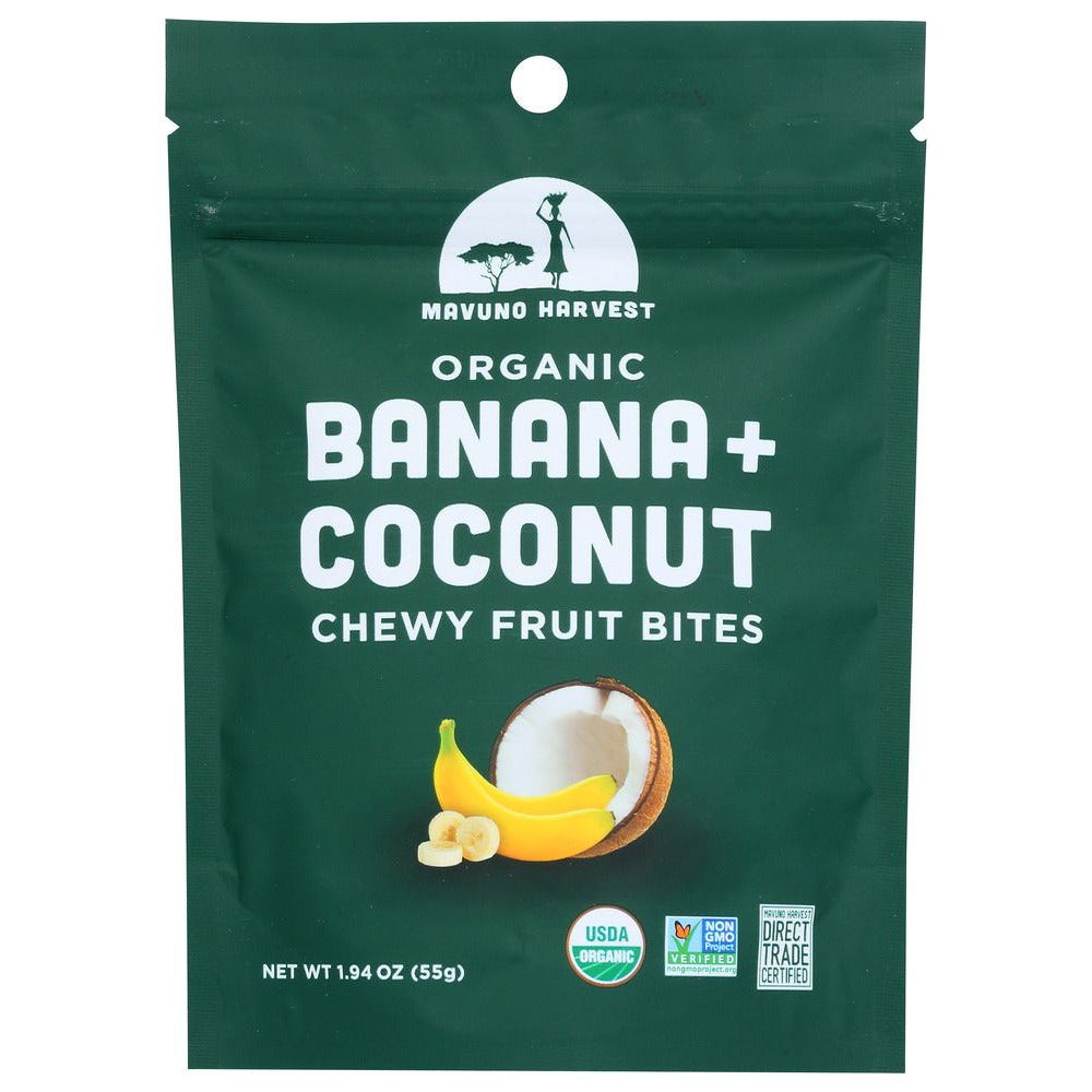 MAVUNO HARVEST: Bites Fruit Banana Cocnut, 1.94 OZ - #tag1# - #tag2#