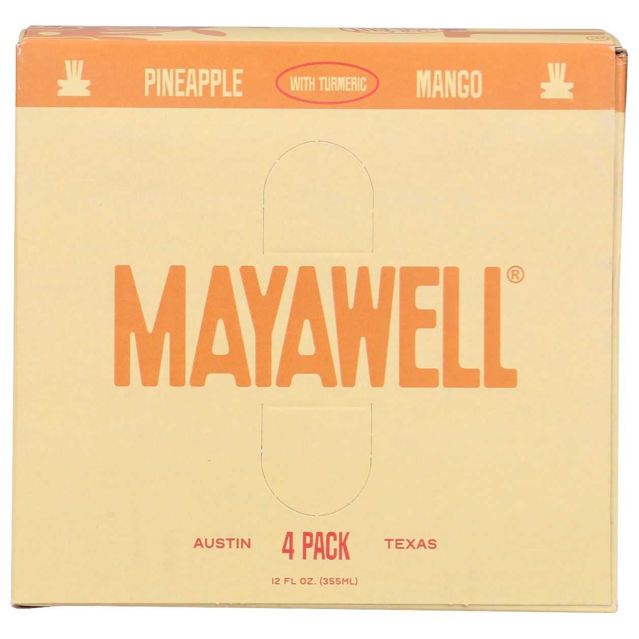 MAYAWELL: Pineapple Mango Prebiotic Soda 4Pk, 48 fo - #tag1# - #tag2#