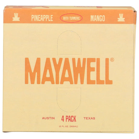 MAYAWELL: Pineapple Mango Prebiotic Soda 4Pk, 48 fo - #tag1# - #tag2#