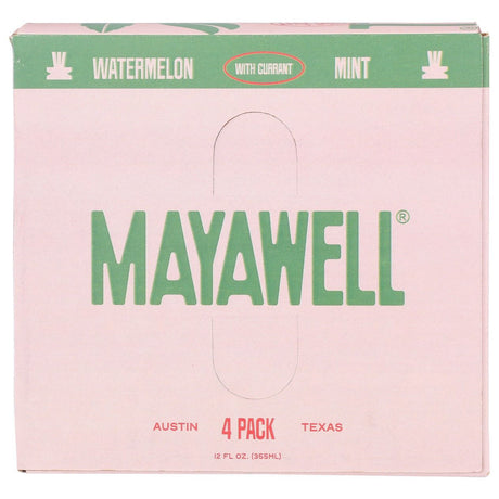 MAYAWELL: Watermelon Mint Prebiotic Soda 4Pk, 48 fo - #tag1# - #tag2#
