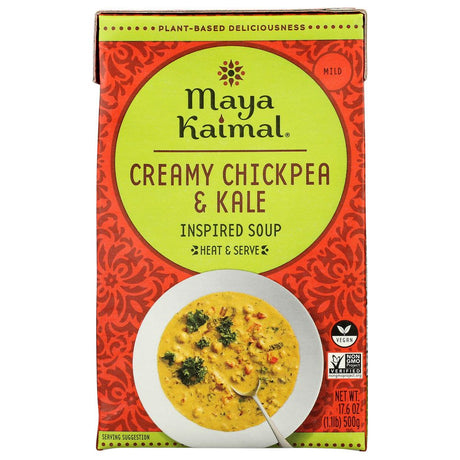 MAYA KAIMAL: Creamy Chickpea Kale Soup, 17.6 oz - #tag1# - #tag2#