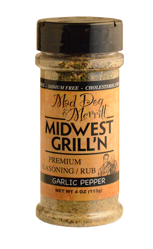 MDDOG&MER: Garlic Pepper Premium Seasoning Rub Sodium Free, 4 oz - #tag1# - #tag2#