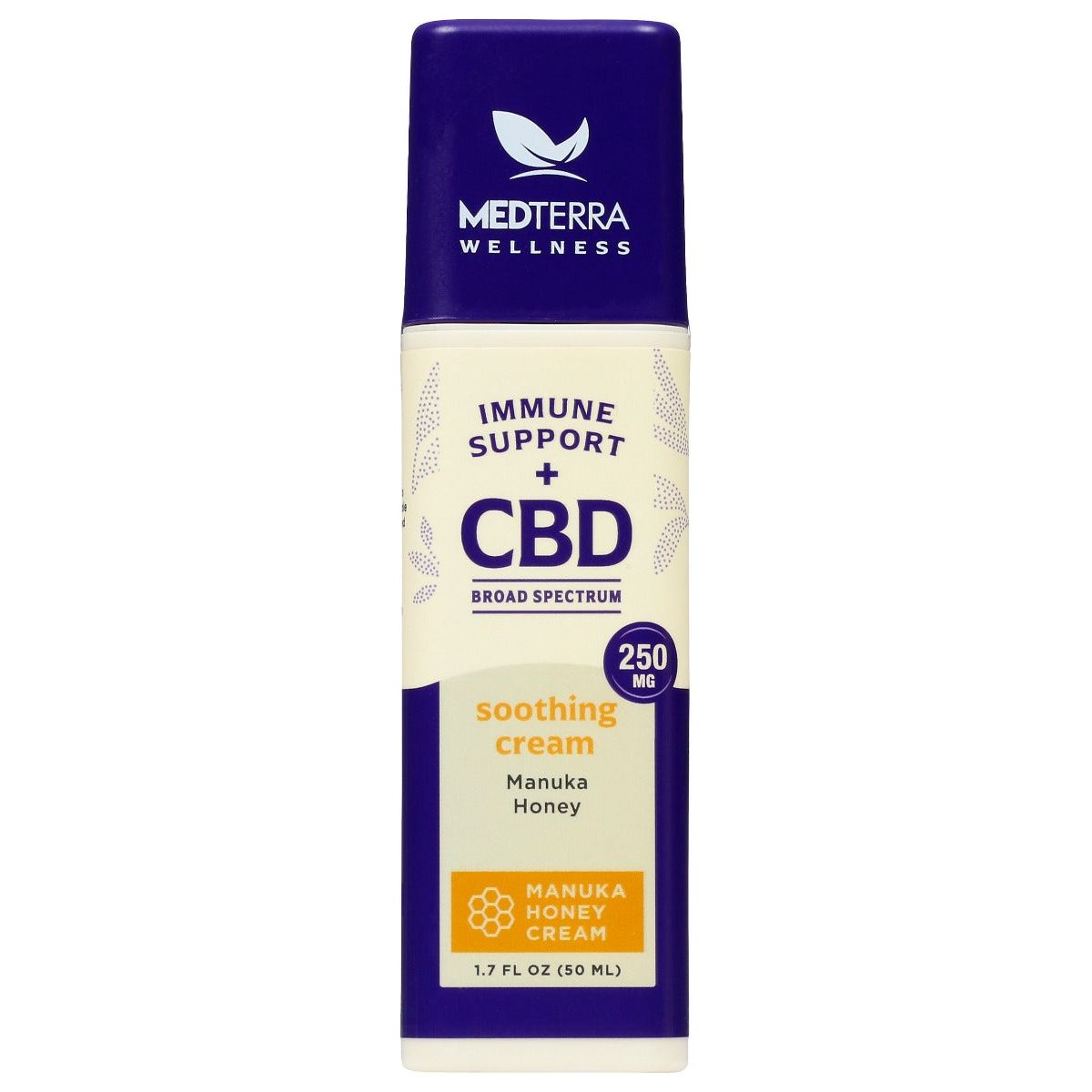 MEDTERRA: Manuka Honey CBD Soothing Cream 250 Mg, 1.7 oz - #tag1# - #tag2#