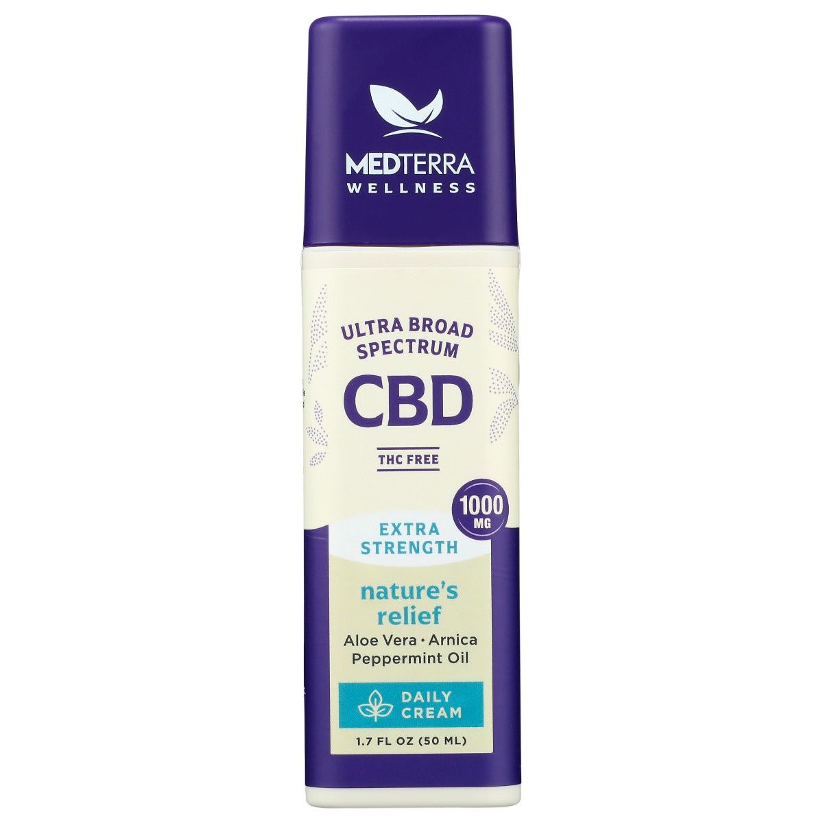 MEDTERRA: Nature’s Relief CBD Cream 1000 Mg, 1.7 oz - #tag1# - #tag2#