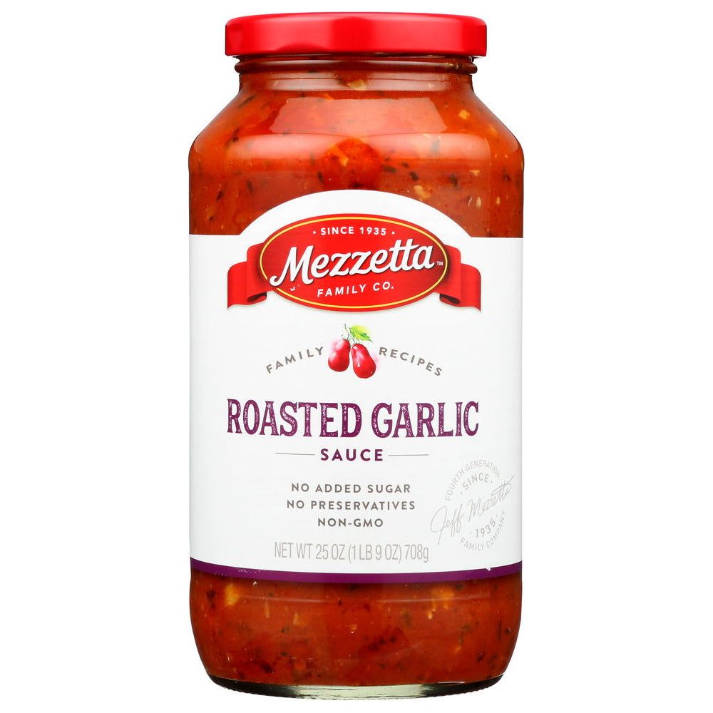 MEZZETTA: Napa Valley Bistro Roasted Garlic Pasta Sauce, 25 oz - Sunshine Co Op. - #tag1# - #tag2# - #tag3# - #tag4#