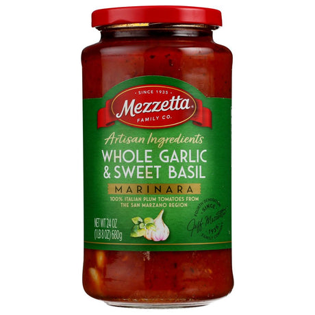 MEZZETTA: Whole Garlic And Sweet Basil Marinara, 24 oz - #tag1# - #tag2#
