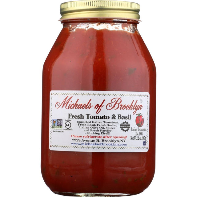 MICHAELS OF BROOKLYN: Fresh Tomato & Basil Sauce, 32 oz - #tag1# - #tag2#