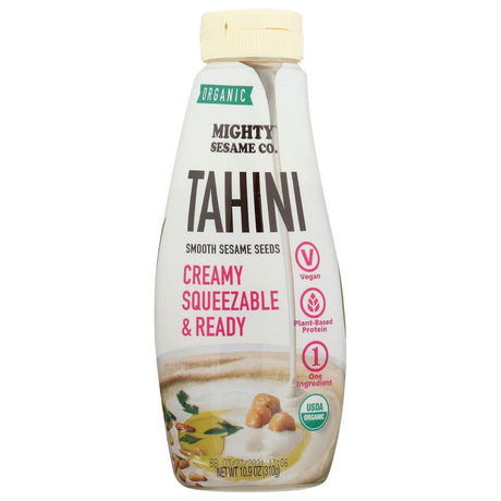 MIGHTY SESAME CO: Fine Sesame Paste Tahini Organic, 10.9 oz - Sunshine Co Op. - #tag1# - #tag2# - #tag3# - #tag4#