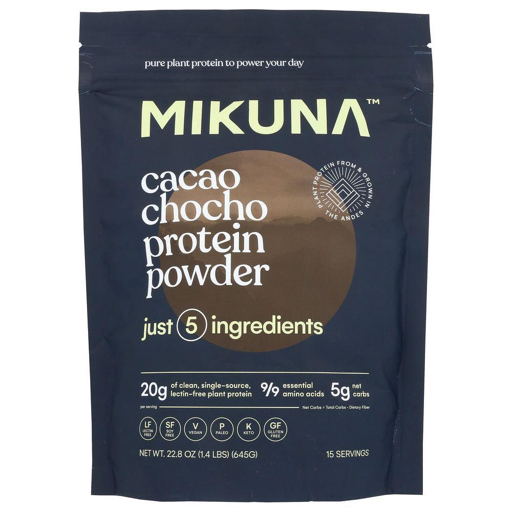 MIKUNA: Cacao Chocho Protein Powder, 22.8 oz - #tag1# - #tag2#