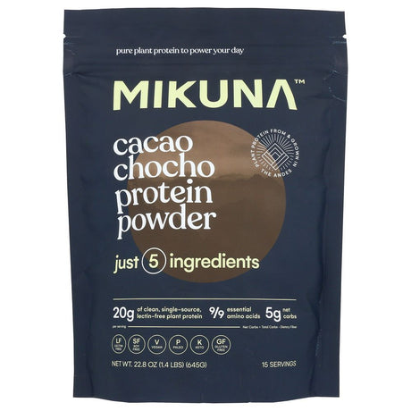 MIKUNA: Cacao Chocho Protein Powder, 22.8 oz - #tag1# - #tag2#