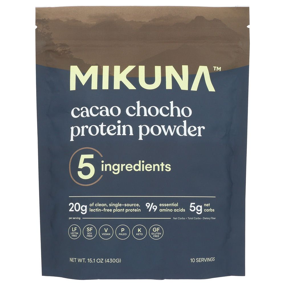 MIKUNA: Cacao Chocho Superfood Protein 10 Servings, 15.1 oz - #tag1# - #tag2#