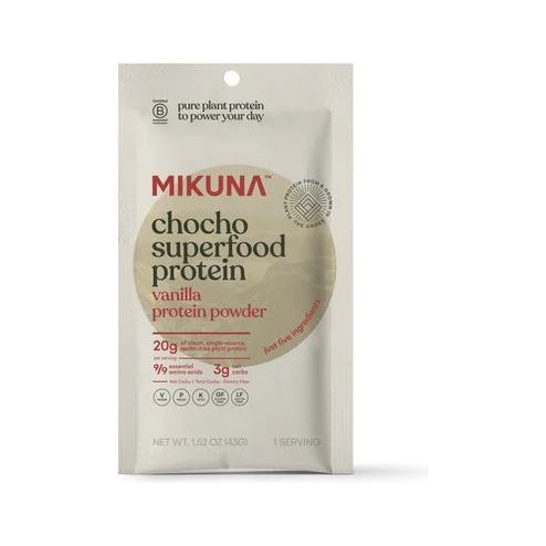 MIKUNA: Vanilla Chocho Protein Powder, 1.52 oz - #tag1# - #tag2#