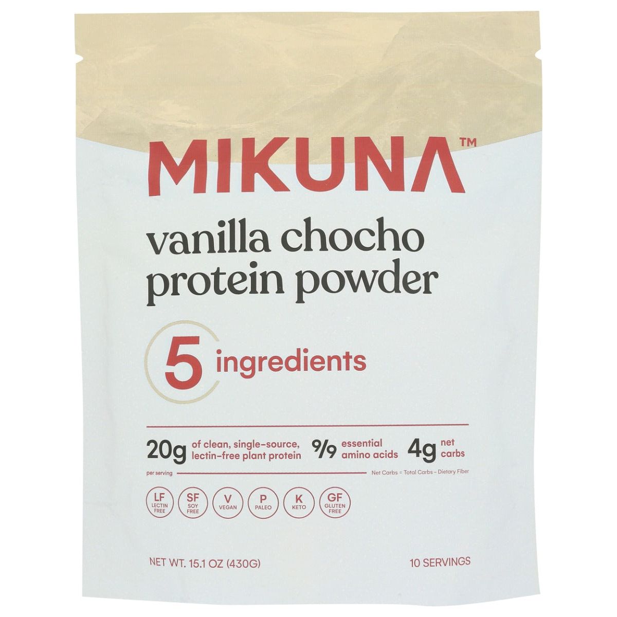 MIKUNA: Vanilla Chocho Protein Powder, 15.1 oz - #tag1# - #tag2#