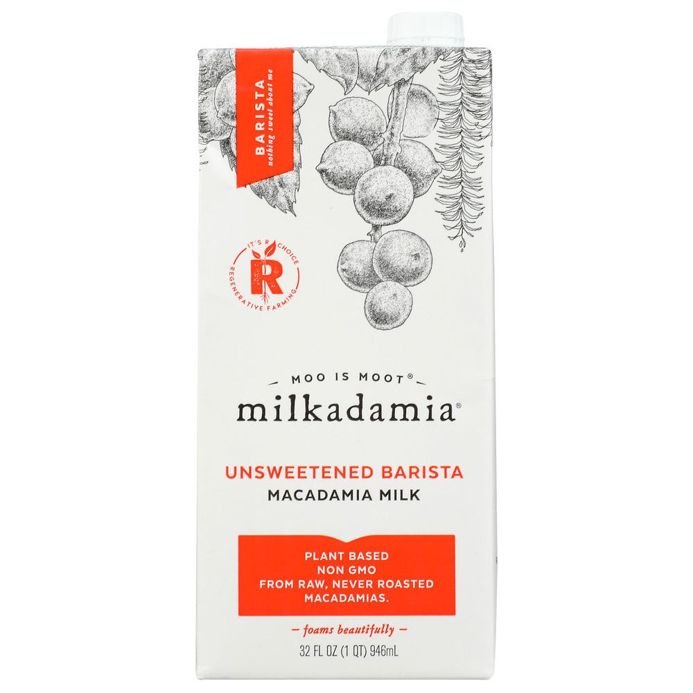 MILKADAMIA: Unsweetened Macadamia Milk Latte, 32 fo - #tag1# - #tag2#