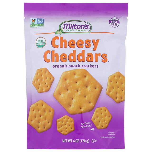 MILTONS: Cheesy Cheddars Cracker, 6 oz - #tag1# - #tag2#