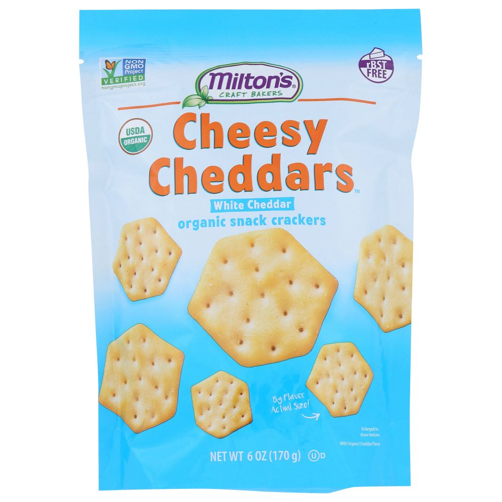 MILTONS: Cheesy White Cheddars Cracker, 6 oz - #tag1# - #tag2#