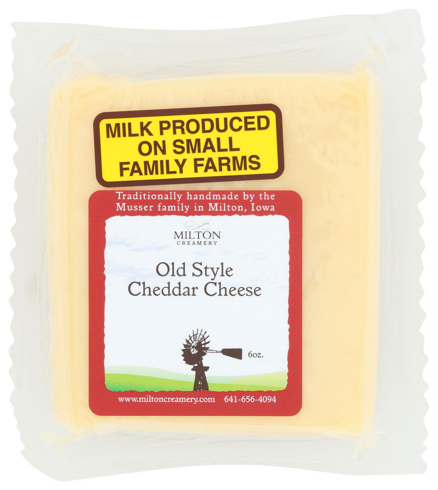 MILTON CREAMERY LLC: Old Style Cheddar Cheese, 6 oz - #tag1# - #tag2#