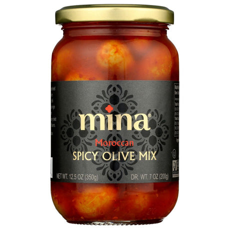 MINA: Moroccan Spicy Olives Mix, 12.5 oz - #tag1# - #tag2#