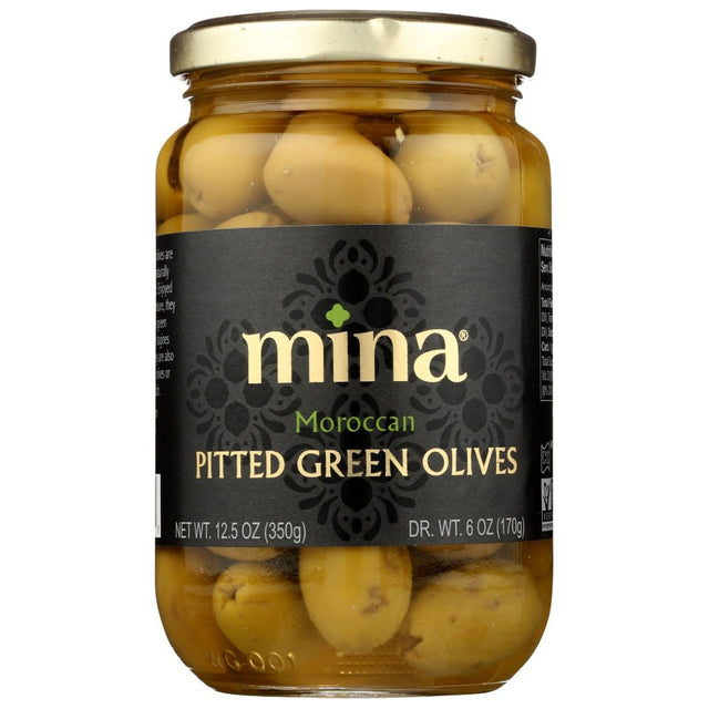 MINA: Olives Green Pittd Morocn, 12.5 oz - #tag1# - #tag2#