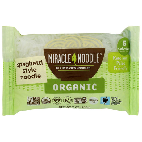 MIRACLE NOODLE: Organic Spaghetti Konjac Shirataki, 7 oz - #tag1# - #tag2#