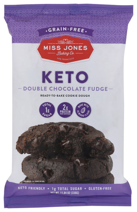 MISS JONES BAKING CO: Keto Ready To Bake Dough Chocolate, 11.84 oz - #tag1# - #tag2#
