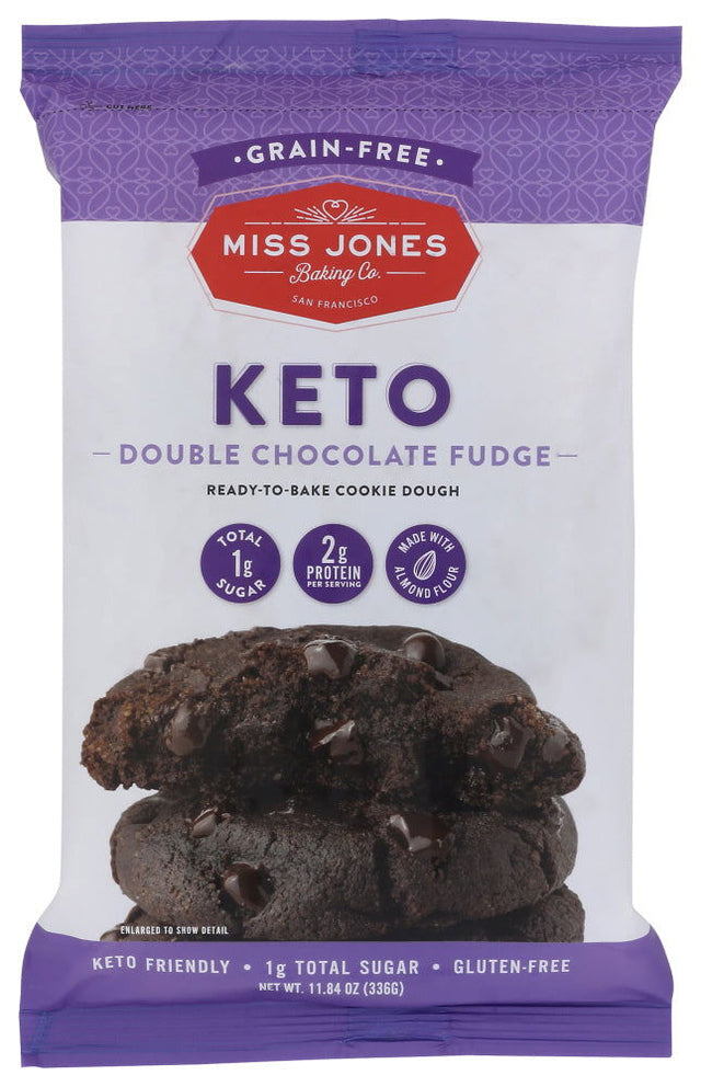 MISS JONES BAKING CO: Keto Ready To Bake Dough Chocolate, 11.84 oz - #tag1# - #tag2#