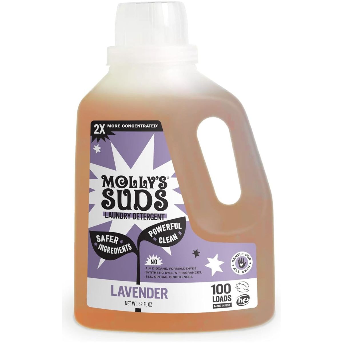 MOLLY SUDS: Lavender Liquid Laundry Detergent, 52 fo - #tag1# - #tag2#