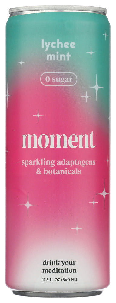 MOMENT: Lychee Mint Chlorophyll Botanical Water, 11.5 fo - #tag1# - #tag2#