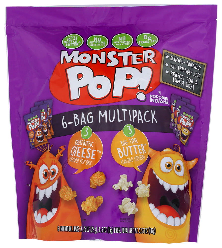 MONSTER POP: Popcorn Mltpack 2 Sku 6Ct, 3.75 oz - #tag1# - #tag2#